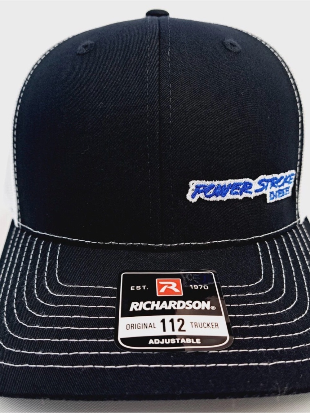 Richardson 112 Trucker Powerstroke Diesel Embroidered Cap Hat Snapback Mesh